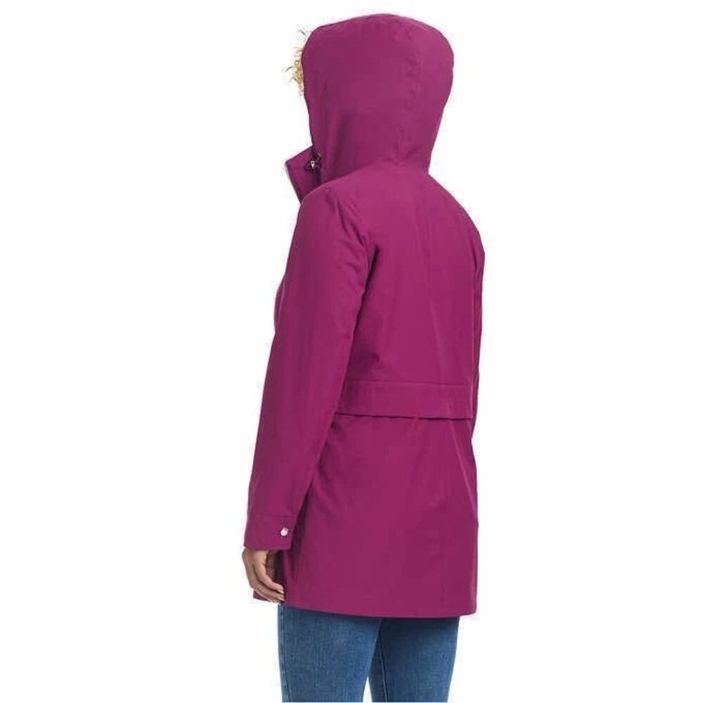 Vince Camuto Women's Pink Fuchsia Lightweight Rain Jacket in size XL NWT - Picture 3 of 12